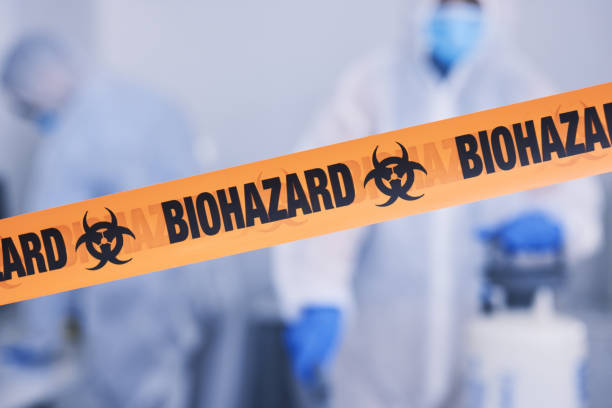Professional Biohazard Cleanup technician working in East Canton, OH